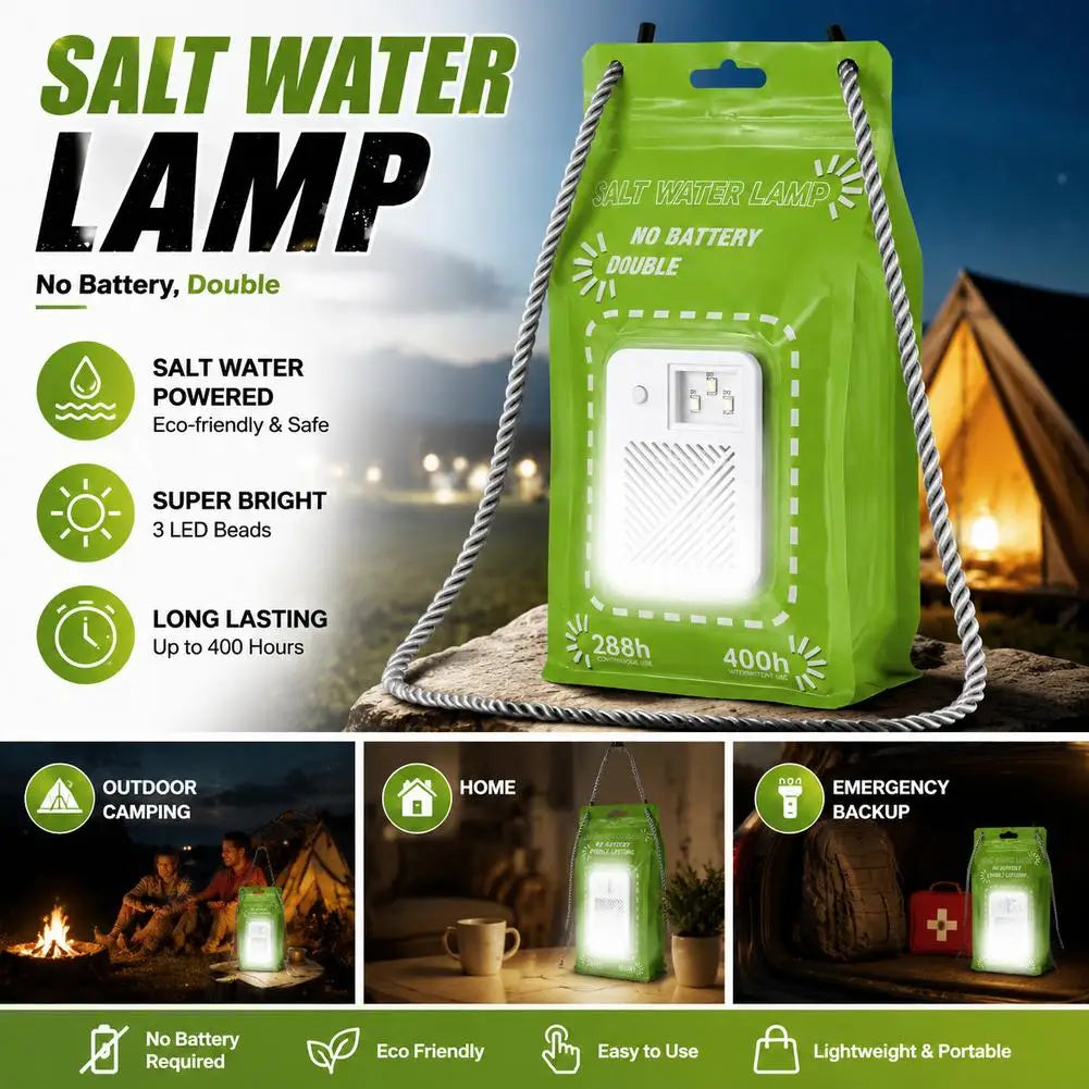LED Outdoor Camping Lamp Waterproof Portable Camping Emergency Lamp Reusable Travel Supplies for Car Outdoor Beach