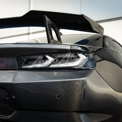 2016-2018 Camaro RS/SS/ZL1 Gloss Double Sided Carbon Fiber Rear Bumper w/Rear Diffuser Quad Tips 1pc