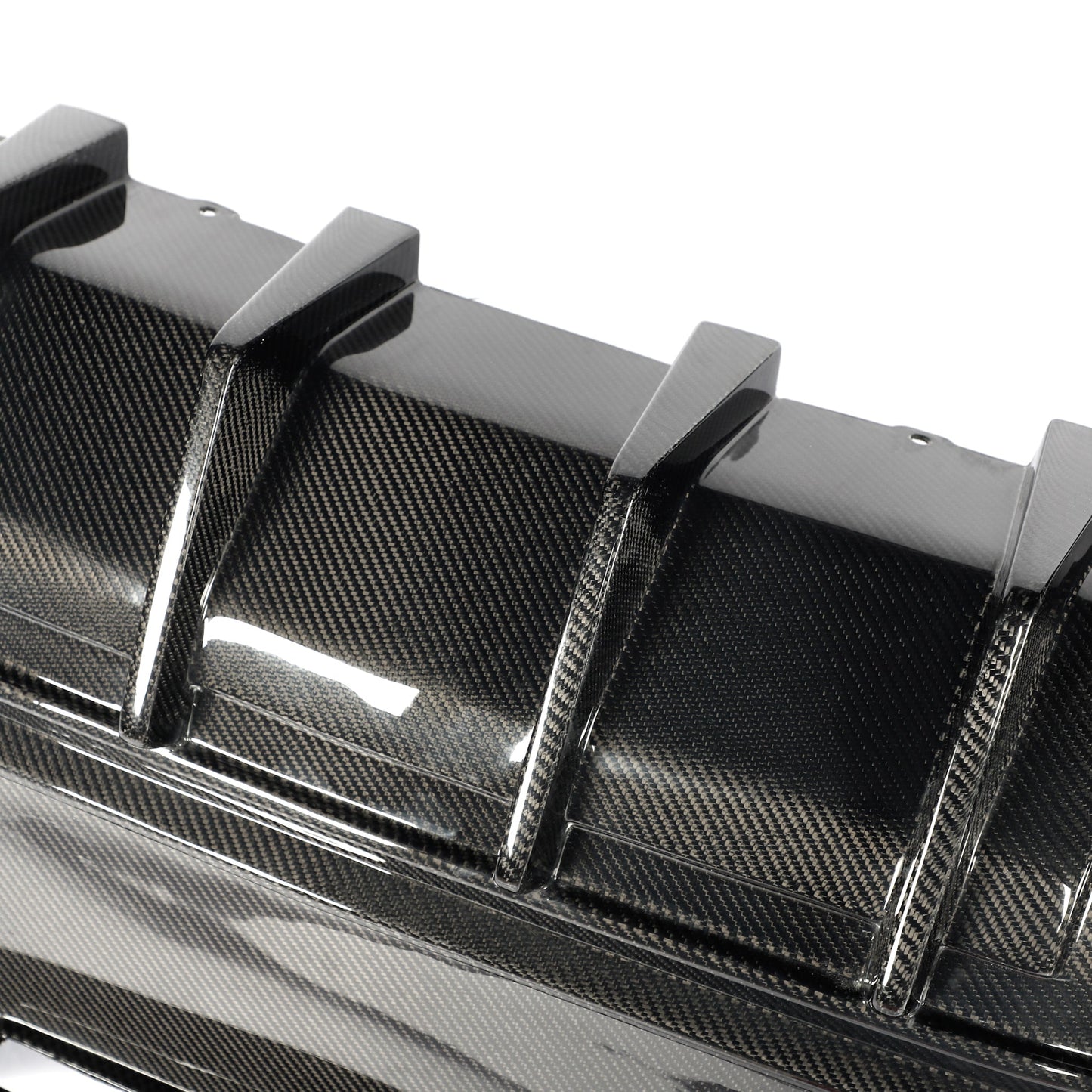 2016-2018 Camaro RS/SS/ZL1 Gloss Double Sided Carbon Fiber Rear Bumper w/Rear Diffuser Quad Tips 1pc