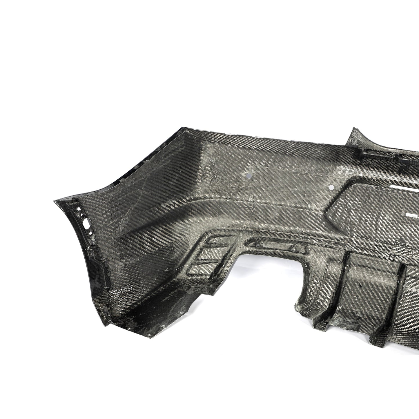 2016-2018 Camaro RS/SS/ZL1 Gloss Double Sided Carbon Fiber Rear Bumper w/Rear Diffuser Quad Tips 1pc