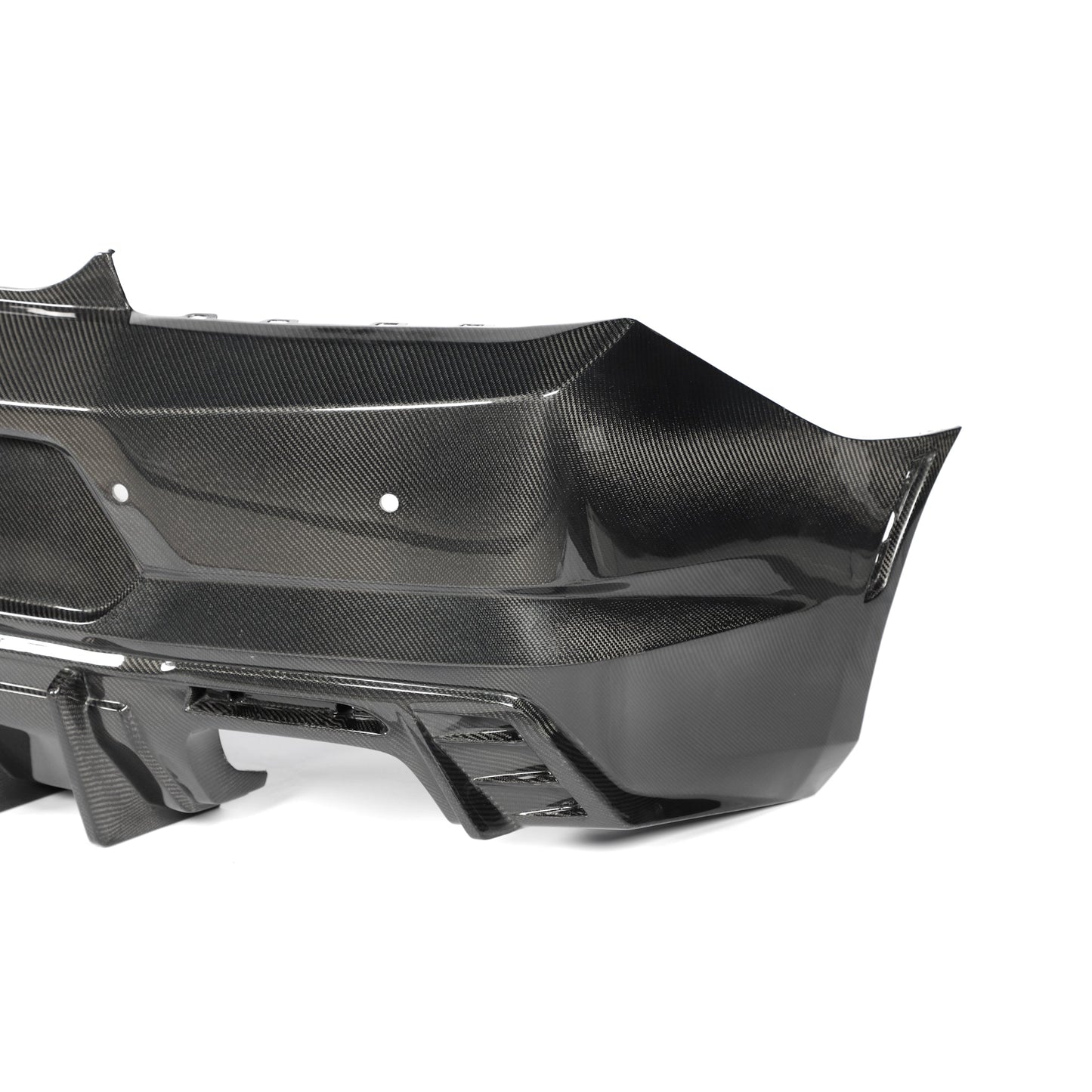 2016-2018 Camaro RS/SS/ZL1 Gloss Double Sided Carbon Fiber Rear Bumper w/Rear Diffuser Quad Tips 1pc