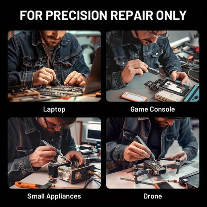 VMAN TOOLS 180 in 1 Precision Screwdriver Set Repair Tool Set Magnetic Electrical Lithium Battery Rechargeable Screwdriver