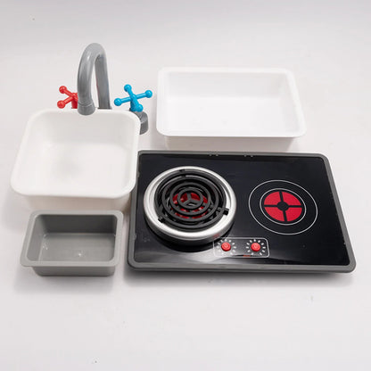 Kitchen Stovetop Toy Playset Educational Versatile Gift Role Playing Mini Play Pretend Play Kitchen Toy for Girls Boys Gifts
