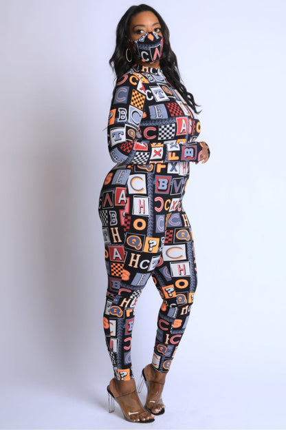 “Read Me” Neon Jumpsuit