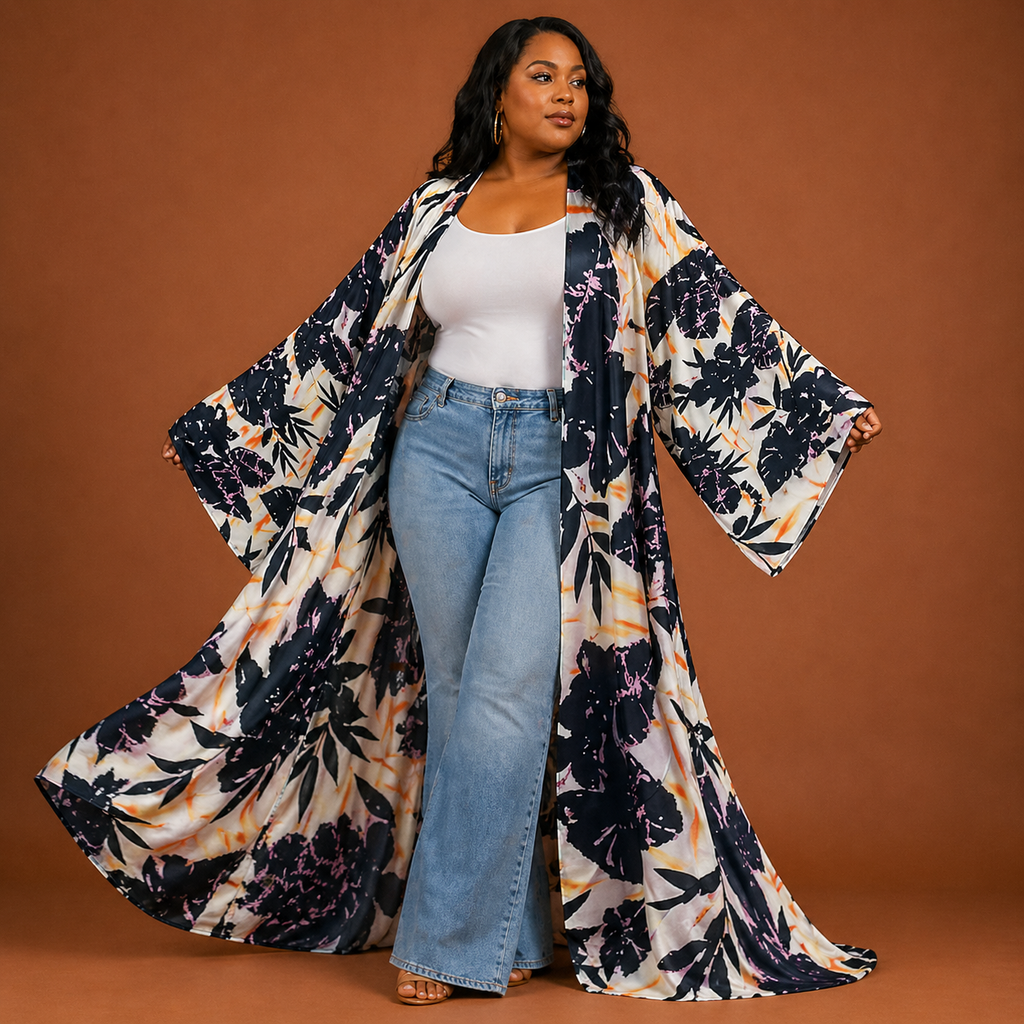 Nightfall Petals Kimono