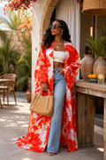 Ember Petals Kimono