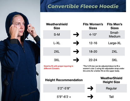 IWOM Convertible Fleece Hoodie