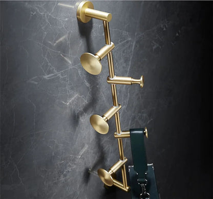 Bathroom Accessories Bathroom Shelf Towel Rack Paper holder Toilet Brush Holder Towel Ranger Brushed Gold Brass Bath Hardware
