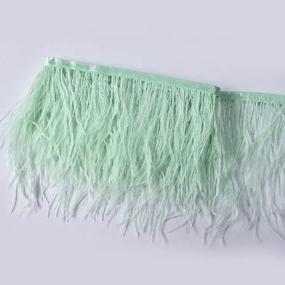 High Quality Ostrich Feather Trim 10-15cm Colorful Dyed Pattern Fast Delivery Time