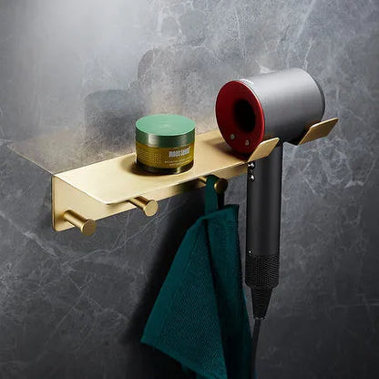 Bathroom Accessories Bathroom Shelf Towel Rack Paper holder Toilet Brush Holder Towel Ranger Brushed Gold Brass Bath Hardware