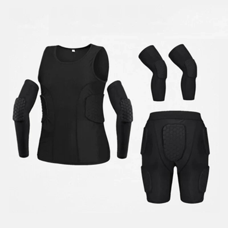 Sports Honeycomb Anti-Collision Suit Anti-Collision T-Shirt Shorts Football Cycling Sports Protective Gear