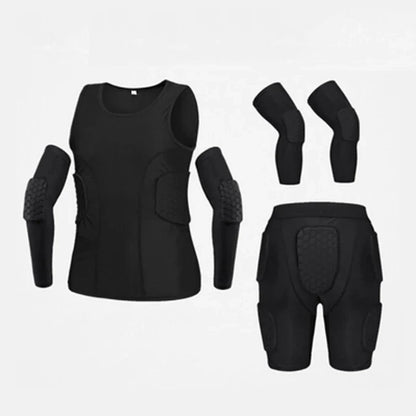 Sports Honeycomb Anti-Collision Suit Anti-Collision T-Shirt Shorts Football Cycling Sports Protective Gear