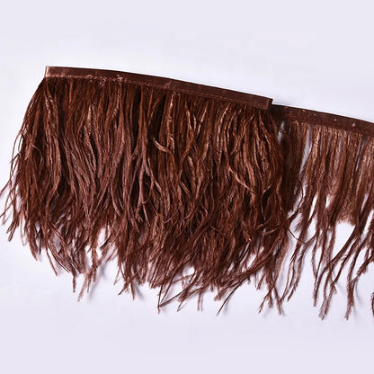 High Quality Ostrich Feather Trim 10-15cm Colorful Dyed Pattern Fast Delivery Time