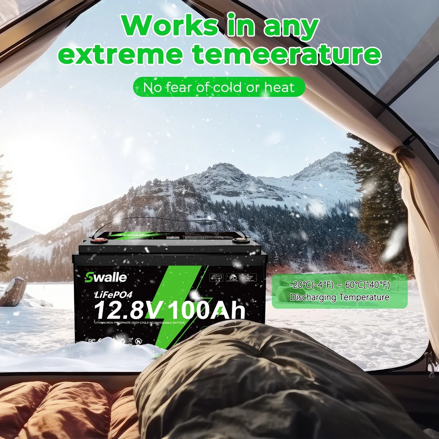 EU Stock Wholesale LiFePo4 Battery 12v 50AH 100Ah 200Ah 400Ah Bluetooth IP65 Waterproof Deep Cycles Rechargeable Solar Battery