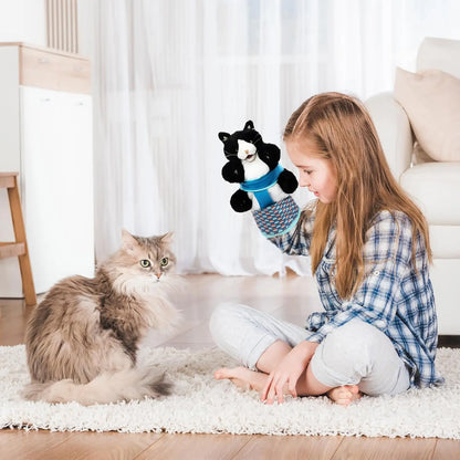 Cats Puppet Wrestler, Cat Wrestling Toy Puppet, Cat Antarcking Wrestler Glove, Hand Puppet with Tough Padding
