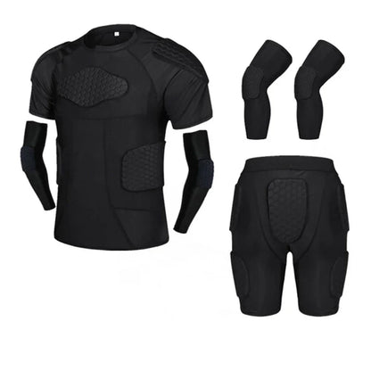 Sports Honeycomb Anti-Collision Suit Anti-Collision T-Shirt Shorts Football Cycling Sports Protective Gear