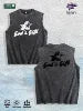 God s Gift Graphic Washed Vest US Warehouse 3 Colors Cotton Tank