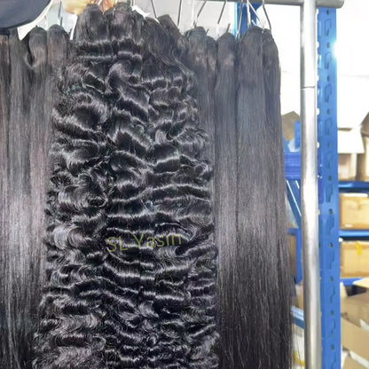 Wholesale Raw Cambodian Hair Vendor Cuticle Aligned Straight Hair Unprocessed Burmese Curly Human Hair for Women