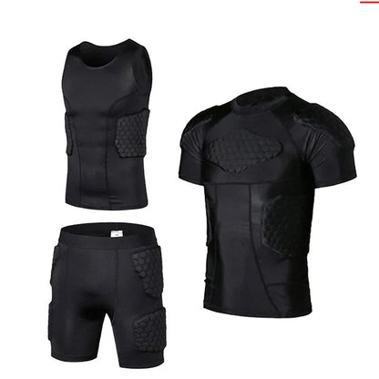 Sports Honeycomb Anti-Collision Suit Anti-Collision T-Shirt Shorts Football Cycling Sports Protective Gear