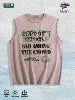 GODS GIFT PRESENT  Graphic Washed Vest US Warehouse 3 Colors Cotton Tank