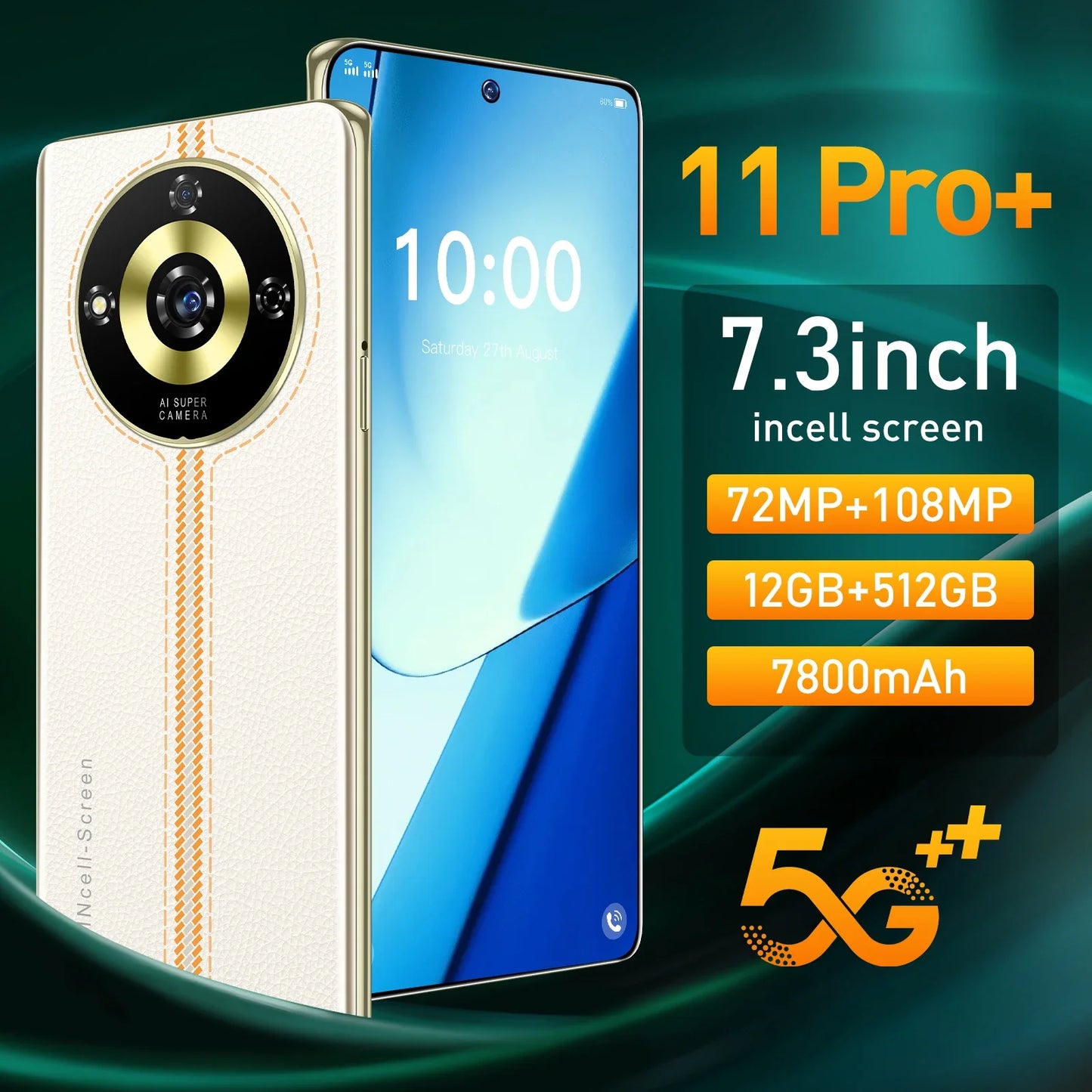 Original 11 Pro+ 5G 16GB+1TB 200MP Rear Camera 6.7 Inch Real UI 4 French LTE Mobile Phone 5G 11 Pro Plus Real Mobile Phones