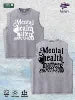 Mental Health Matters Graphic Washed Vest US Warehouse 3 Colors Cotton Tank