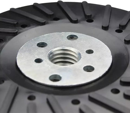 US Local Stock Ships in 24H Free Shipping USA 1 Pack - 4-1/2" X 5/8"-11 Resin Fiber Disc Backing Pad with Lock Nut for Grinder