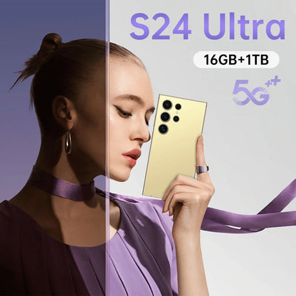 S24 Ultra 7.3 5G French/Spanish/English Smartphone 108MP Rear Camera 12GB+256GB 65W Quick Charge for Business Travel