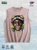 ESTAR 2024 Graphic Washed Vest US Warehouse 3 Colors Cotton Tank