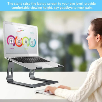 Jomaa Laptop Stand Ergonomic Aluminum Laptop Mount Computer Stand Detachable Laptop Riser Notebook Holder Stand Compatible