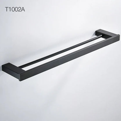 Bathroom Accessories Set Matt Black Finish Wall Toilet Paper Holder Towel Bar Shelf Brush Holders Bath Hardware Set 10 Choice