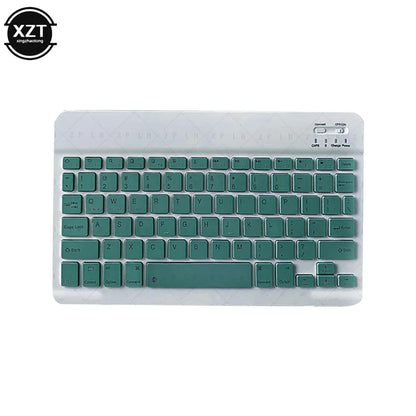 Mini Bluetooth-compatible Keyboard Wireless Keyboard For Computer Phone  English Russian Rechargable Keyboard For Ipad Tablet PC