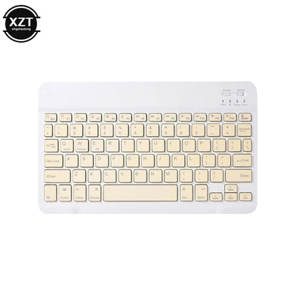 Mini Bluetooth-compatible Keyboard Wireless Keyboard For Computer Phone  English Russian Rechargable Keyboard For Ipad Tablet PC