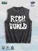 RICH WORLD CLUB Graphic Washed Vest US Warehouse 3 Colors Cotton Tank