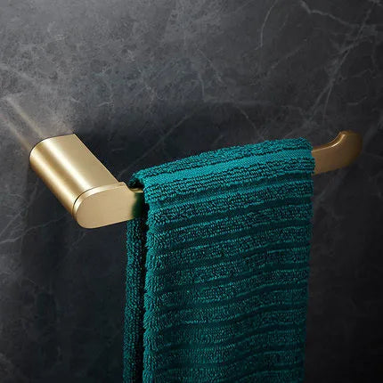 Bathroom Accessories Bathroom Shelf Towel Rack Paper holder Toilet Brush Holder Towel Ranger Brushed Gold Brass Bath Hardware
