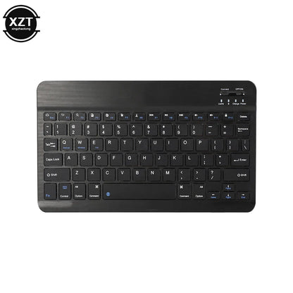 Mini Bluetooth-compatible Keyboard Wireless Keyboard For Computer Phone  English Russian Rechargable Keyboard For Ipad Tablet PC