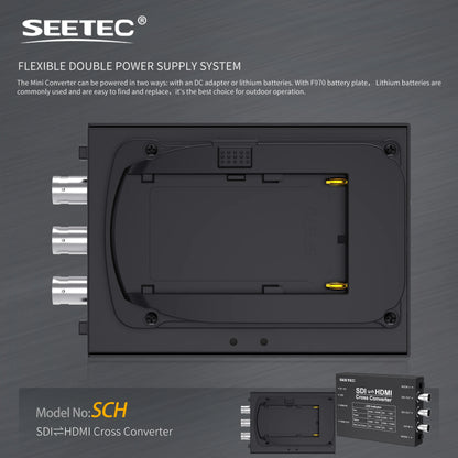 SEETEC SDI/HDMI Cross Converter Broadcast Converters Design Broadcast Quality Use Anywhere SDI to HDMI and HDMI to SDI Multiple