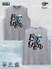 For Given Graphic Washed Vest US Warehouse 3 Colors Cotton Tank