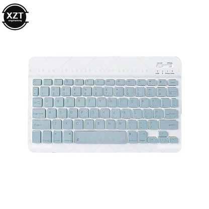 Mini Bluetooth-compatible Keyboard Wireless Keyboard For Computer Phone  English Russian Rechargable Keyboard For Ipad Tablet PC