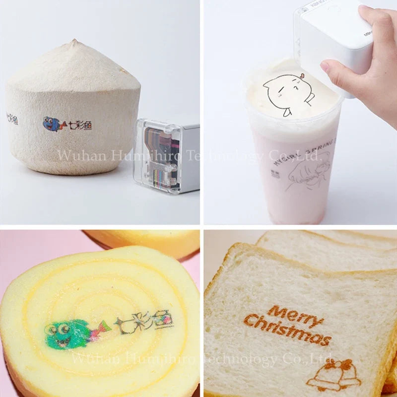 Edible Ink Printer Mobile Color Mini Handheld Printer Mbrush Portable Printers PrinCube Handheld Inkjet