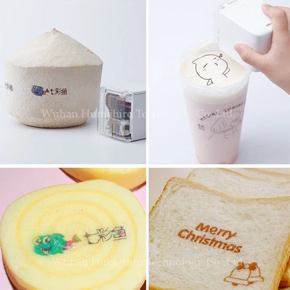 Edible Ink Printer Mobile Color Mini Handheld Printer Mbrush Portable Printers PrinCube Handheld Inkjet