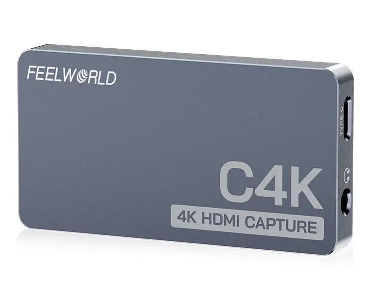 FEELWORLD C4K HDMI Video Capture Card with 4K60 Support VRR Plug and Play for Gaming Streaming Conference