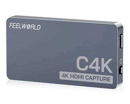 FEELWORLD C4K HDMI Video Capture Card with 4K60 Support VRR Plug and Play for Gaming Streaming Conference