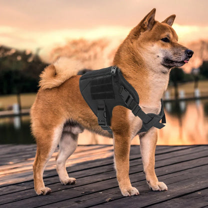Tactical Dog Harness K9 Vest Breathable Adjustable Pet Harness For Large Dog Harness Vest German Shepherd Walking Running