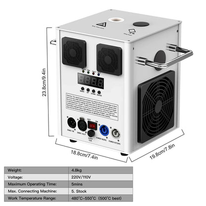 U`King 600W Cold Spark Machine With Wireless Remote for Wedding Vocal Concert Stage Effect Equipment Fireworks Fountain Machine