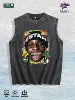 ESTAR 2024 Graphic Washed Vest US Warehouse 3 Colors Cotton Tank