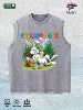 FEELING DOPE Bunny Graphic Washed Vest US Warehouse 3 Colors Cotton Tank