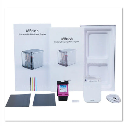 Edible Ink Printer Mobile Color Mini Handheld Printer Mbrush Portable Printers PrinCube Handheld Inkjet