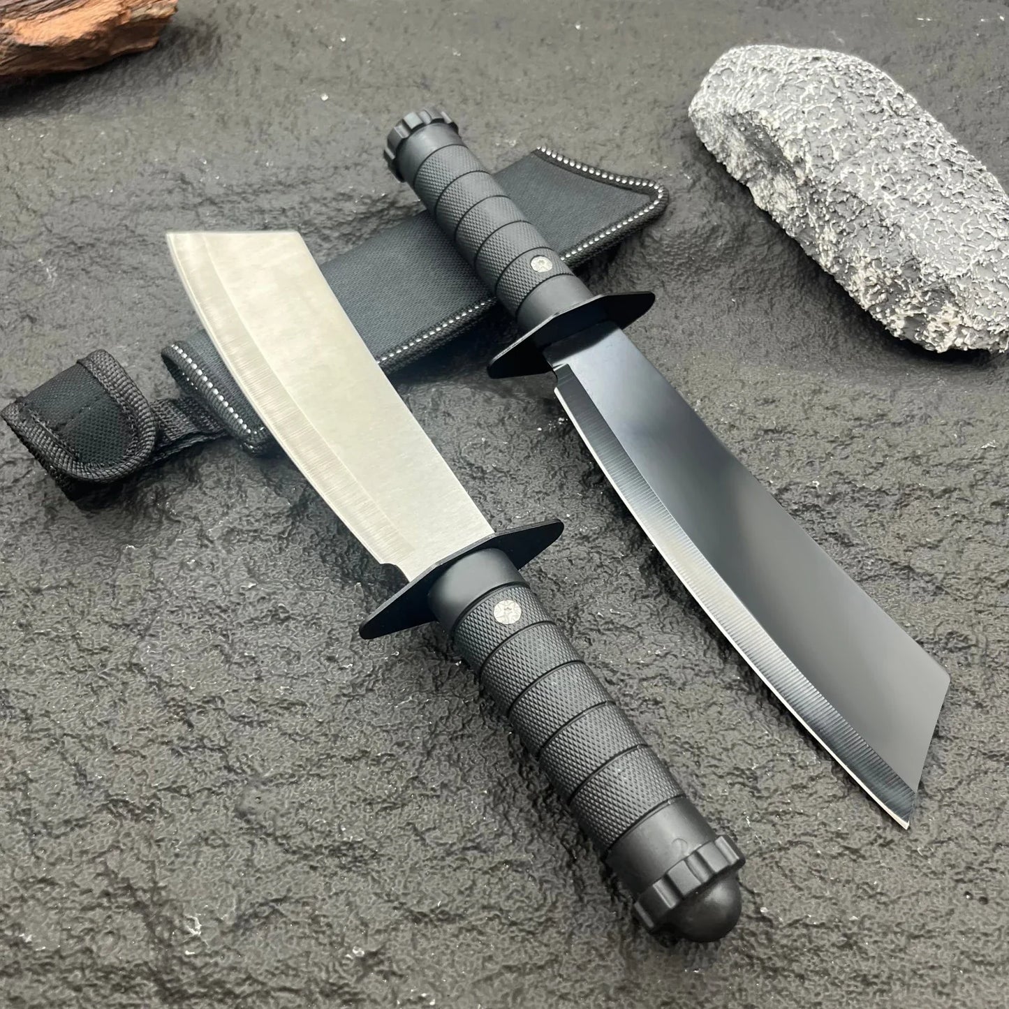 High - Hardness Integral Full - Tang Fixed Blade Knife for Wild Camping Multi - Functional Camping Outdoor Tactical Knife