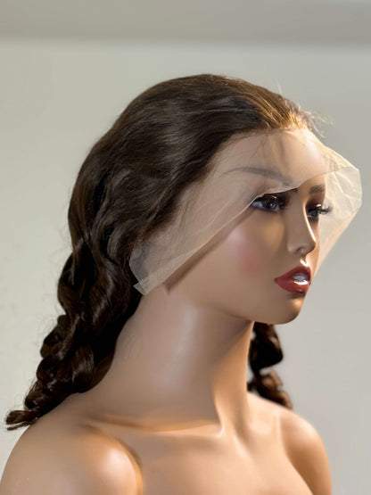 Brown Sugar Bounce – Loose Wave Lace Front Wig (Chocolate Brown)